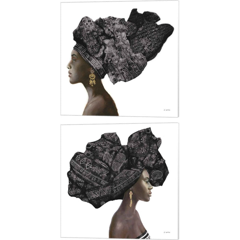 Pure Style Black by James Wiens, 2 Piece Canvas Art Set