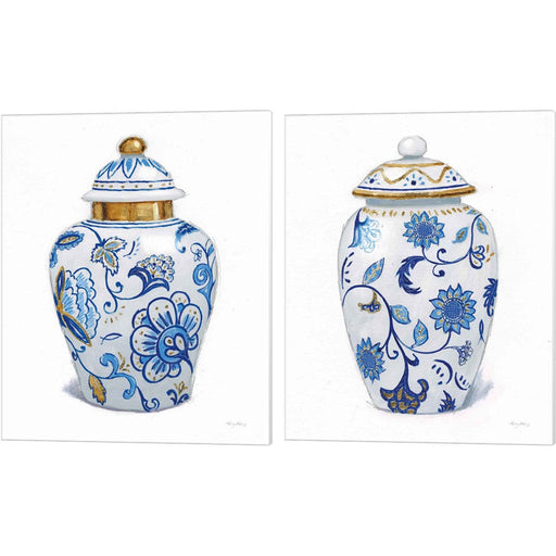 Flora Chinoiserie C by Emily Adams, 2 Piece Canvas Art Set