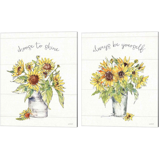 Sunflower Fields by Anne Tavoletti, 2 Piece Canvas Art Set