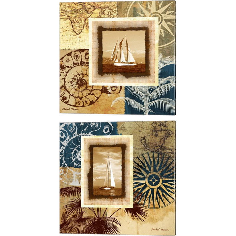 Sailing The Seas by Michael Marcon, 2 Piece Canvas Art Set