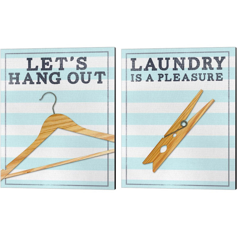Laundry Lounge by SD Graphics Studio, 2 Piece Canvas Art Set