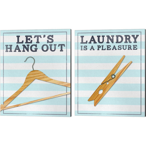 Laundry Lounge by SD Graphics Studio, 2 Piece Canvas Art Set