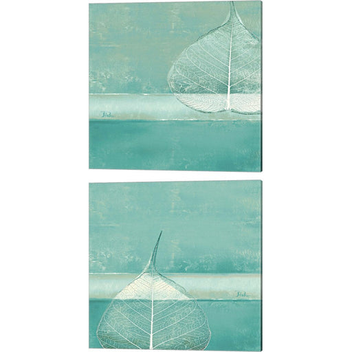 Less is More on Teal by Patricia Pinto, 2 Piece Canvas Art Set
