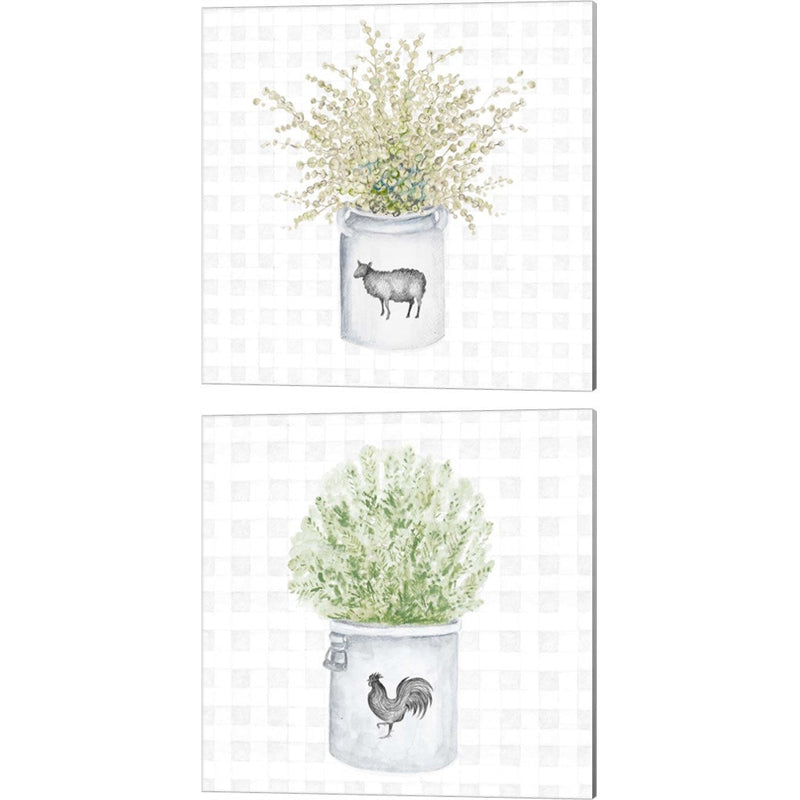 Farm Herbs by Janice Gaynor, 2 Piece Canvas Art Set