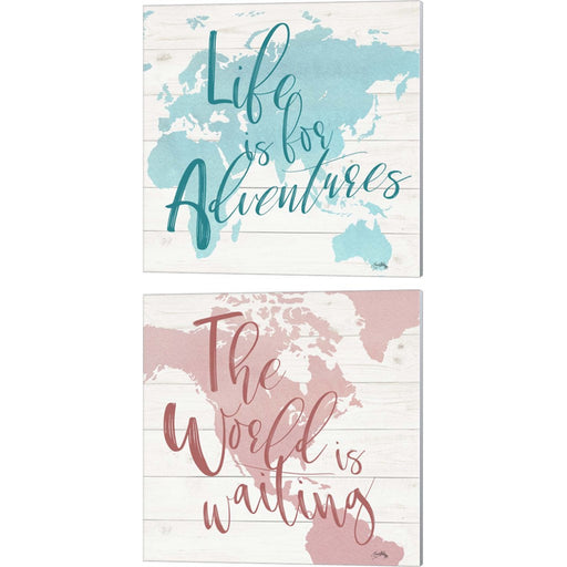 Adventure Map by Elizabeth Medley, 2 Piece Canvas Art Set