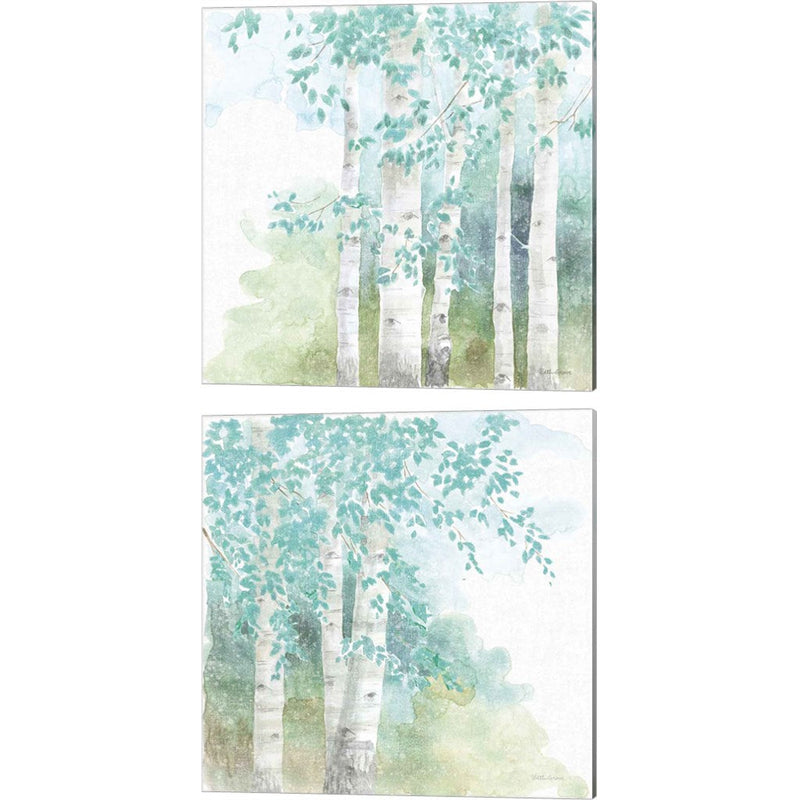 Natures Leaves No Gold by Beth Grove, 2 Piece Canvas Art Set