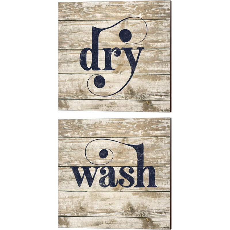 Wash & Dry by Kyra Brown, 2 Piece Canvas Art Set
