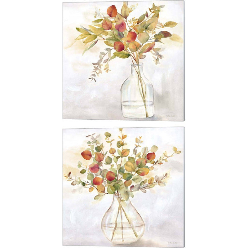 Eucalyptus Vase Spice by Cynthia Coulter, 2 Piece Canvas Art Set