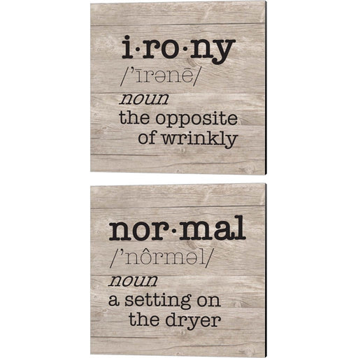 Laundry Room Humor by Tara Reed, 2 Piece Canvas Art Set