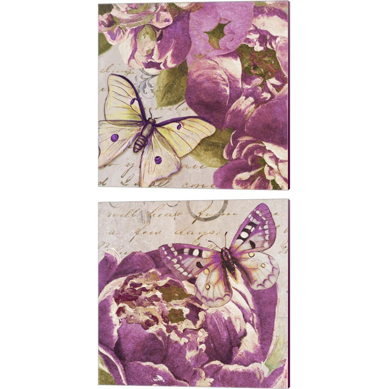 Beautiful Peonies in Paris by Patricia Pinto, 2 Piece Canvas Art Set