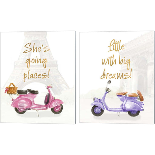 She's Going Places by Lanie Loreth, 2 Piece Canvas Art Set