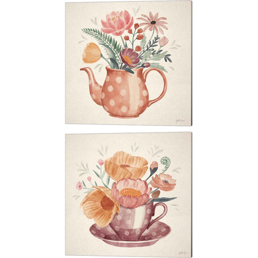 Cottage Botanical A by Janelle Penner, 2 Piece Canvas Art Set