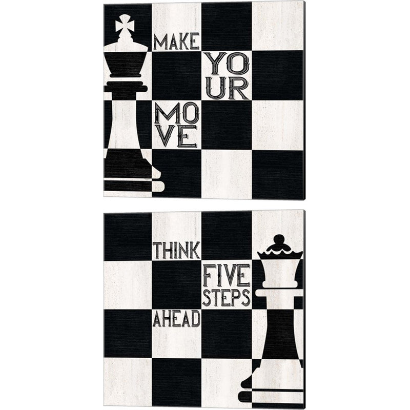 Chessboard Sentiment by Tara Reed, 2 Piece Canvas Art Set