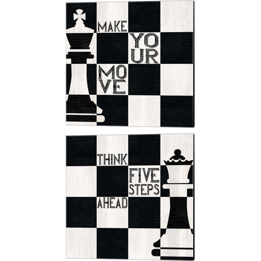 Chessboard Sentiment by Tara Reed, 2 Piece Canvas Art Set