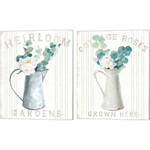 Floursack Home Cottage by Danhui NAI, 2 Piece Canvas Art Set