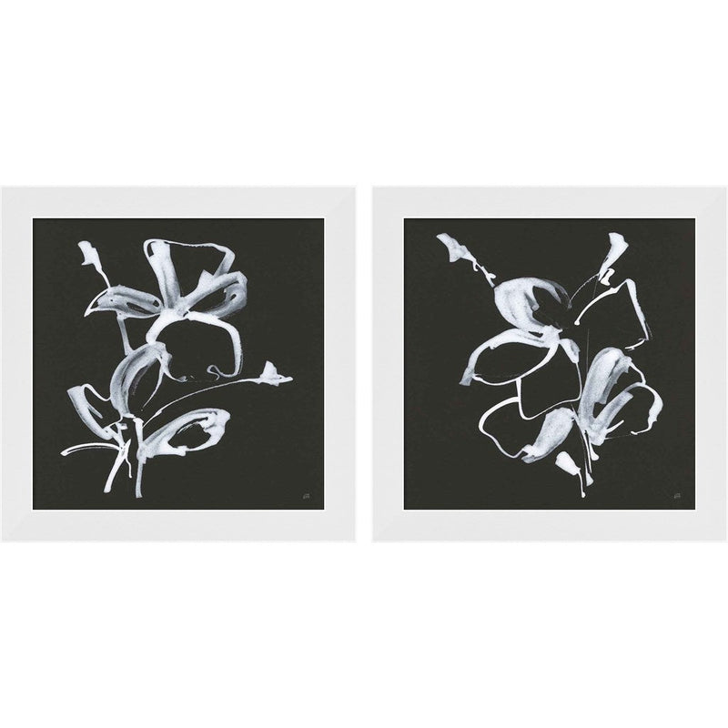 Wildflowers B by Chris Paschke, 2 Piece White Framed Art Set