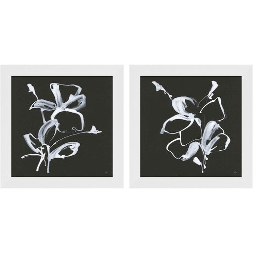 Wildflowers B by Chris Paschke, 2 Piece White Framed Art Set