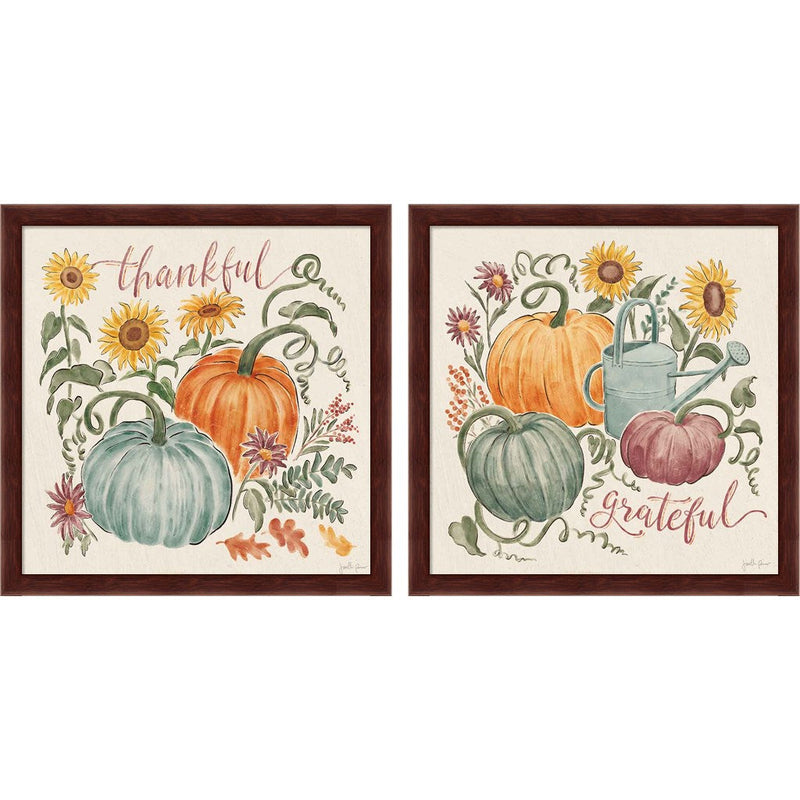 Harvest Jewels by Janelle Penner, 2 Piece Brown Framed Art Set