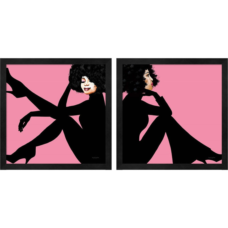 She is Everything by Mercedes Lopez Charro, 2 Piece Black Framed Art Set