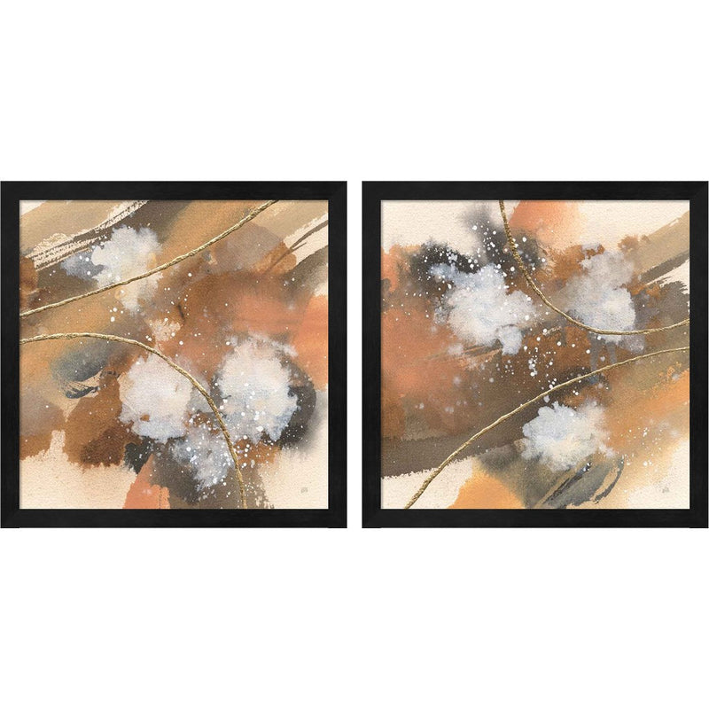 Divided Universe by Chris Paschke, 2 Piece Black Framed Art Set
