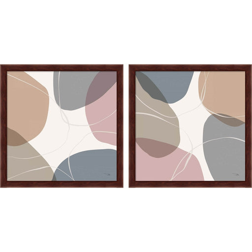 Down to Earth dusty B by Pela, 2 Piece Brown Framed Art Set