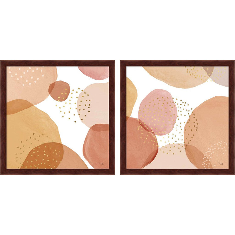 Pebbles by Pela, 2 Piece Brown Framed Art Set