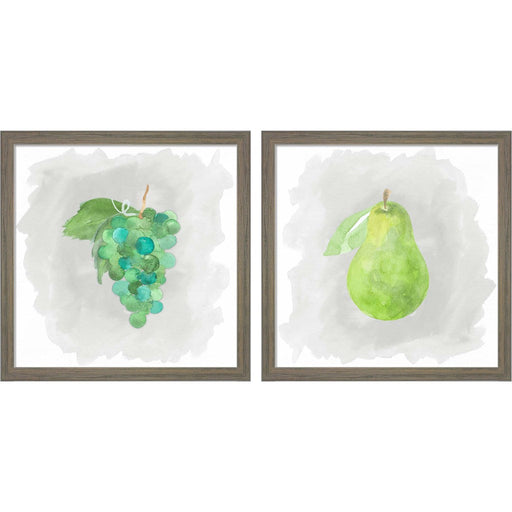 Lifes Sweet A by Tara Reed, 2 Piece Rustic Grey Framed Art Set