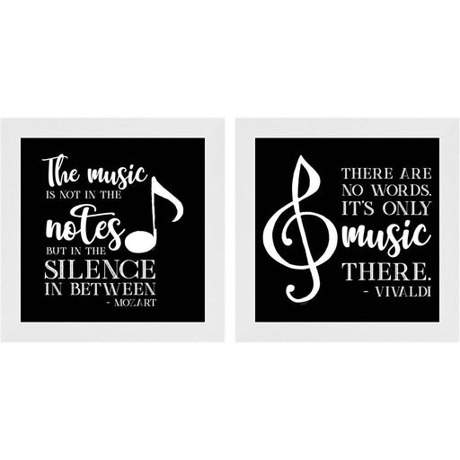 Moved by Music - Mozart & Vivaldi by Tara Reed, 2 Piece White Framed Art Set