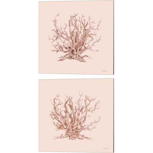 Pink Coral by Cindy Jacobs, 2 Piece Canvas Art Set