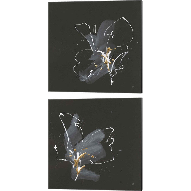 Modern Flower A by Chris Paschke, 2 Piece Canvas Art Set