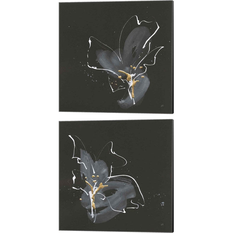 Modern Flower B by Chris Paschke, 2 Piece Canvas Art Set