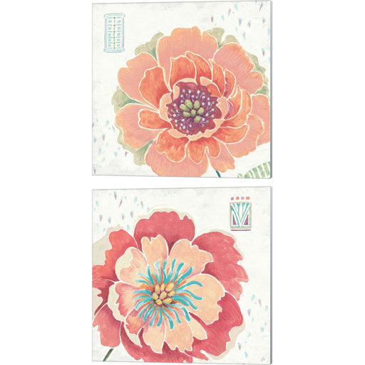 Happy Meadow A by Daphne Brissonnet, 2 Piece Canvas Art Set