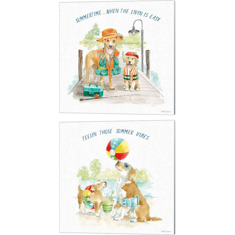 Summer Fun by Beth Grove, 2 Piece Canvas Art Set