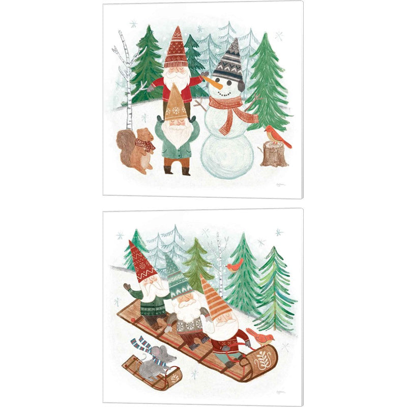 Woodland Gnomes by Mary Urban, 2 Piece Canvas Art Set