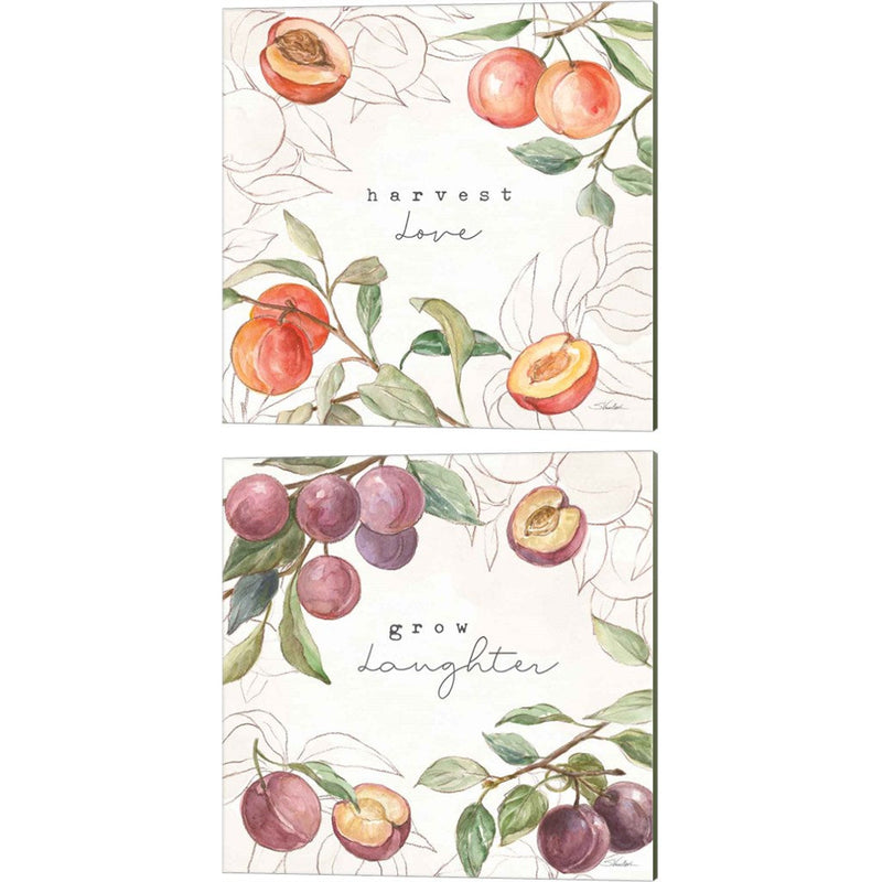 In the Orchard B by Silvia Vassileva, 2 Piece Canvas Art Set