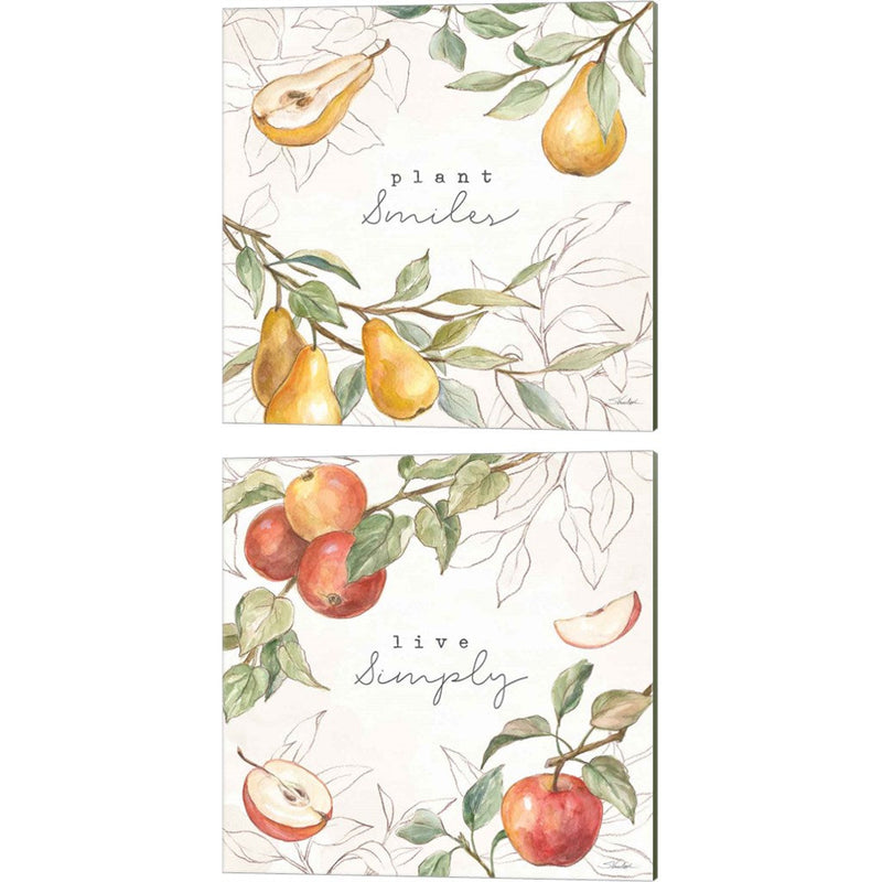 In the Orchard C by Silvia Vassileva, 2 Piece Canvas Art Set