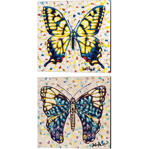Pop Butterfly by Jodi Augustine, 2 Piece Canvas Art Set