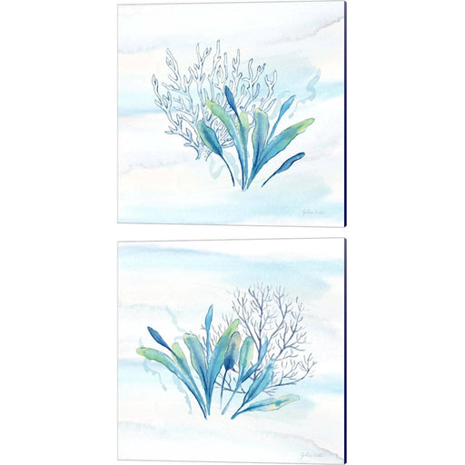 Great Blue Sea A by Cynthia Coulter, 2 Piece Canvas Art Set