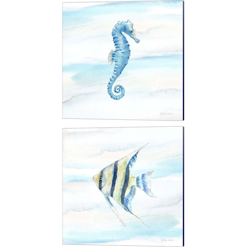 Great Blue Sea B by Cynthia Coulter, 2 Piece Canvas Art Set