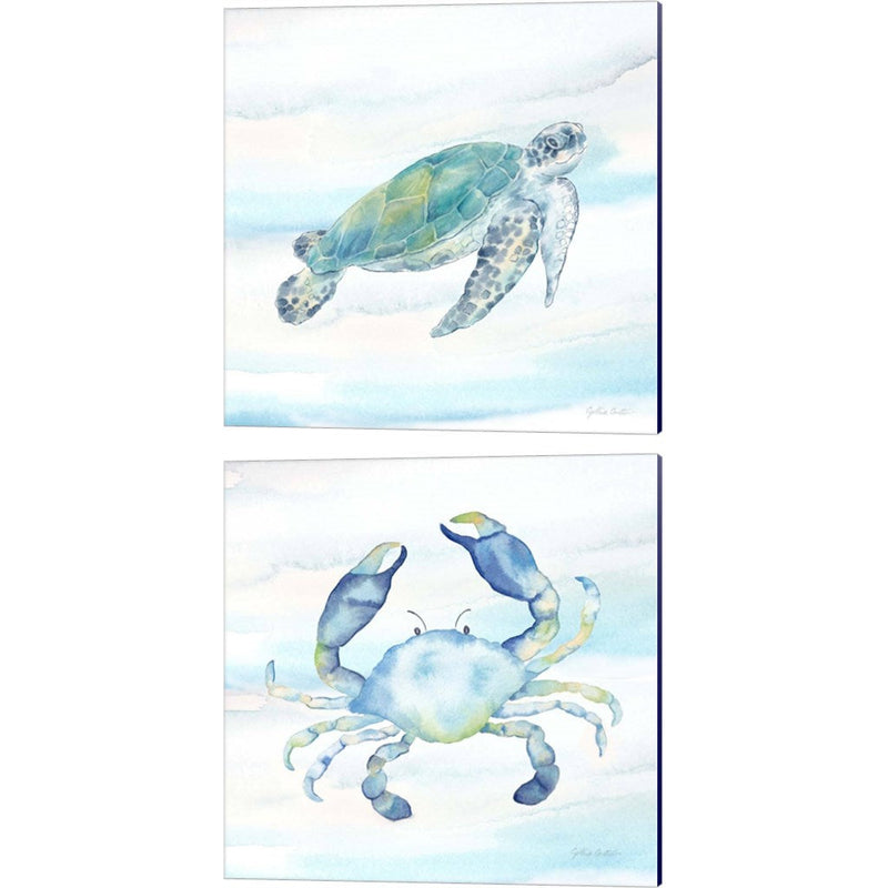 Great Blue Sea C by Cynthia Coulter, 2 Piece Canvas Art Set