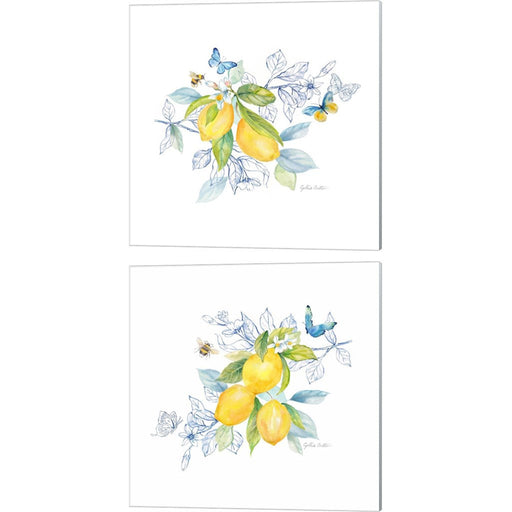Lemon Sketch Book by Cynthia Coulter, 2 Piece Canvas Art Set