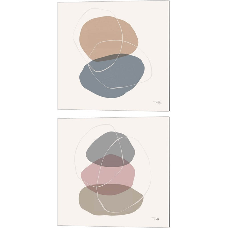 Down to Earth dusty A by Pela, 2 Piece Canvas Art Set