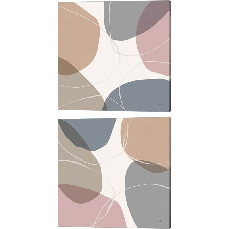 Down to Earth dusty B by Pela, 2 Piece Canvas Art Set