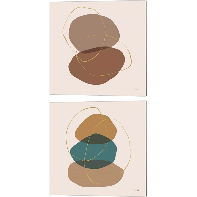 Down to Earth earthy A by Pela, 2 Piece Canvas Art Set