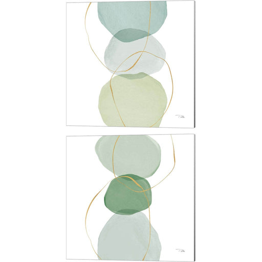 Pastel Circles by Pela, 2 Piece Canvas Art Set