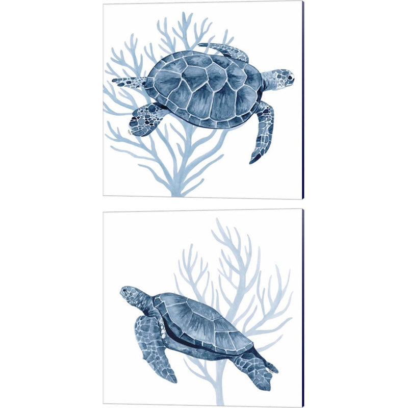 Deep Blue Sea by Tara Reed, 2 Piece Canvas Art Set