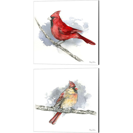 Birds & Branches - Cardinals by Kelsey Wilson, 2 Piece Canvas Art Set