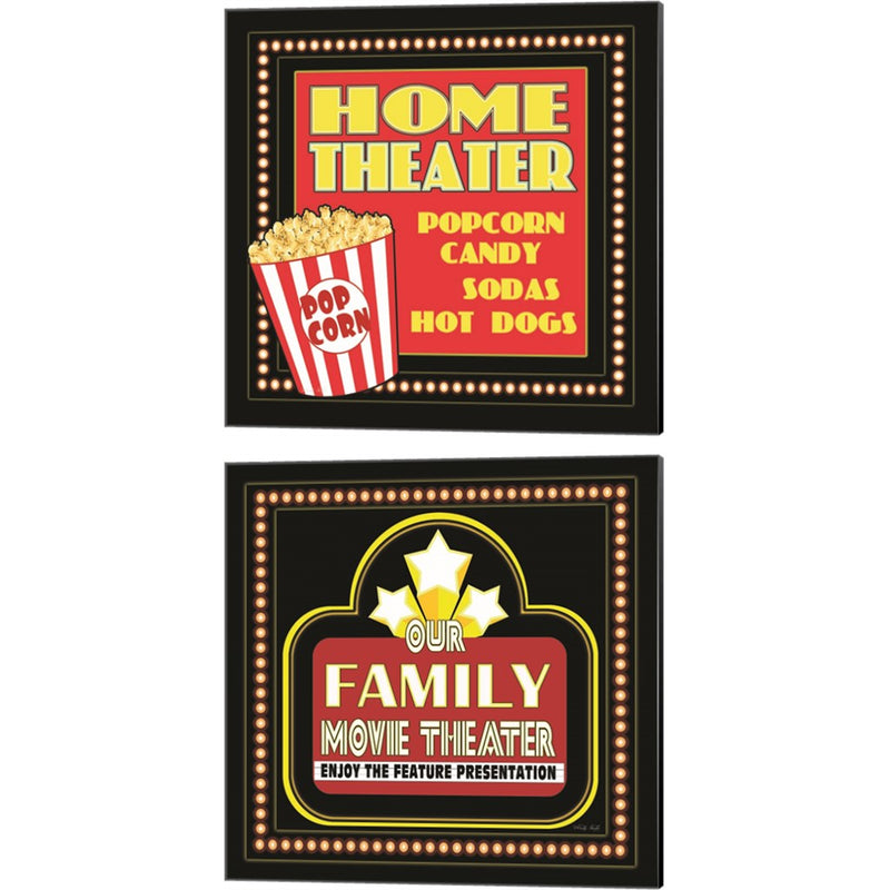 Movie Theater by Cindy Jacobs, 2 Piece Canvas Art Set