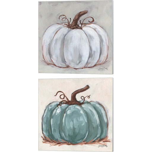 Pumpkin Close-Up by Sara Baker, 2 Piece Canvas Art Set
