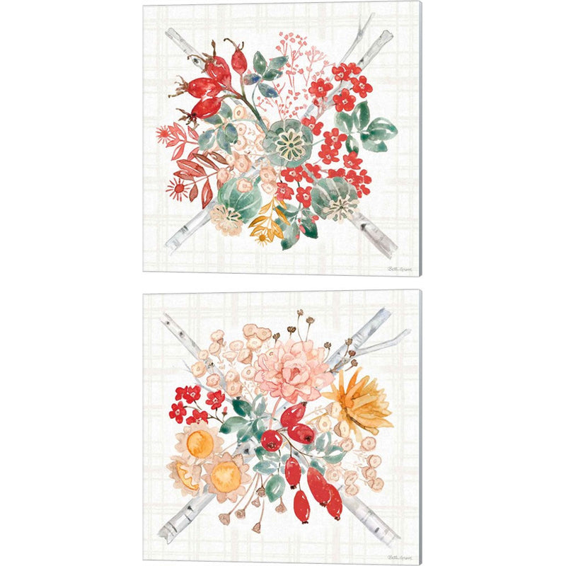Festive Season A by Beth Grove, 2 Piece Canvas Art Set